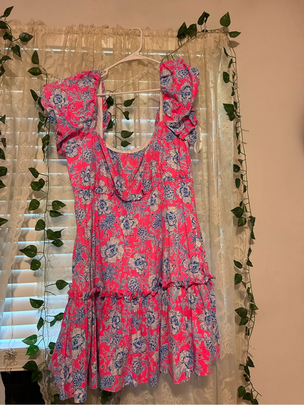 Lilly Pulitzer Pink and Blue Floral Dress